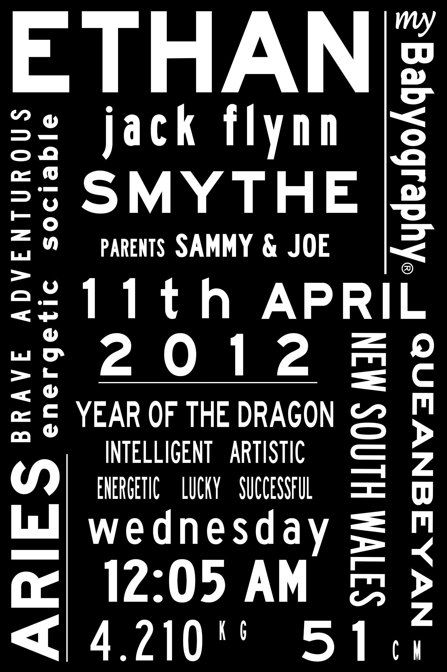 Babyography keepsake gift for a new baby arrival or baby shower gift.