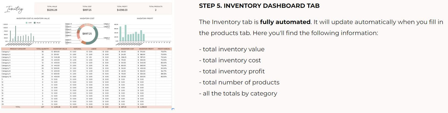 Business Inventory Tracker Spreadsheet Google Sheets Instant Download www.printables.life