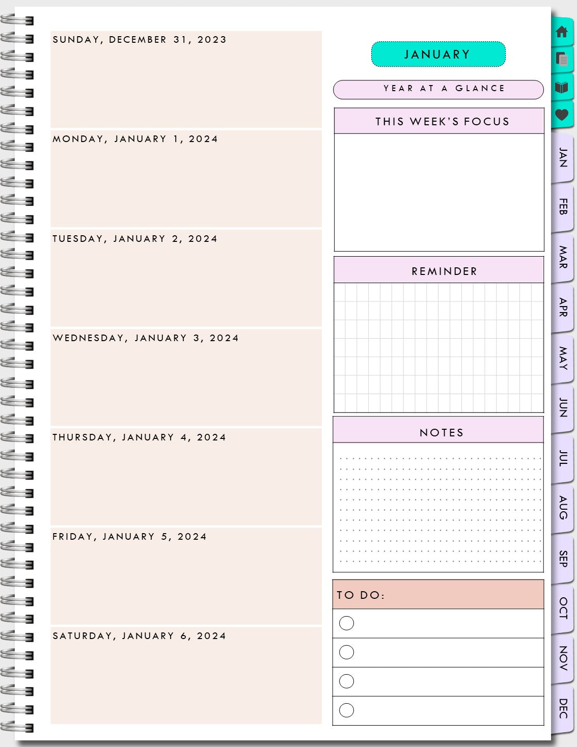 www.printables.life Download Digital Planner now stunning designs