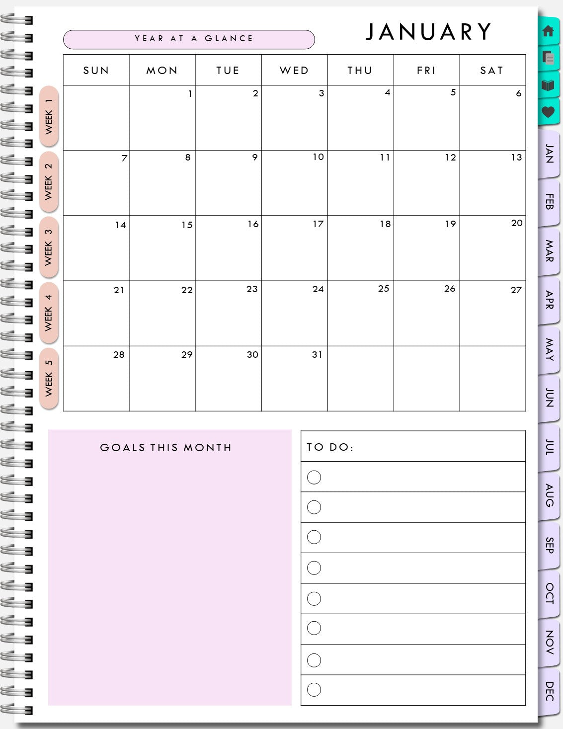 www.printables.life Download Digital Planner now stunning designs