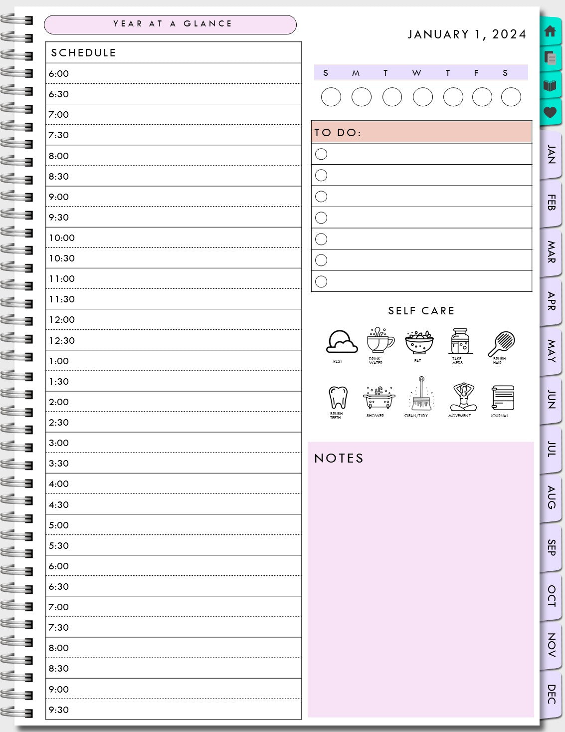 www.printables.life Download Digital Planner now stunning designs