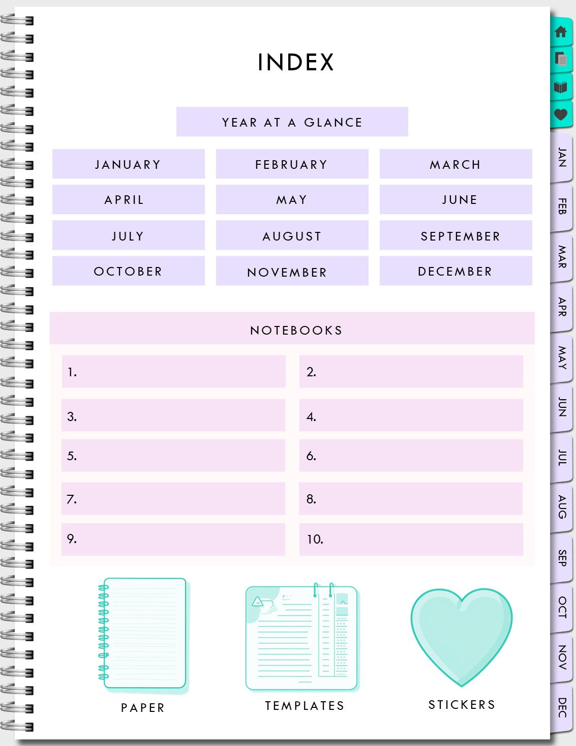 www.printables.life Download Digital Planner now stunning designs