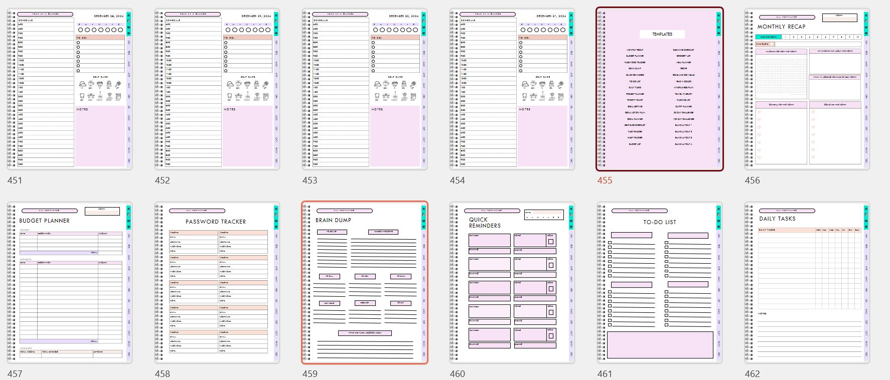 www.printables.life Download Digital Planner now stunning designs